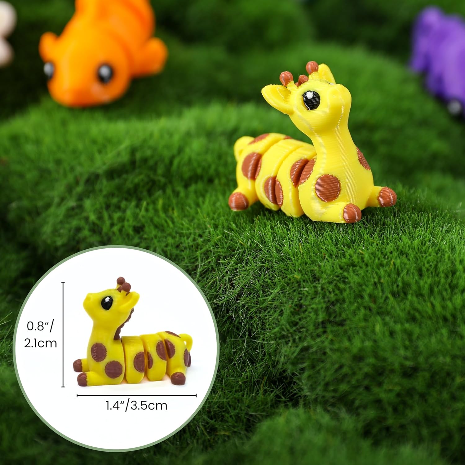 Thumbnail 4 de MONJITA 35 pcs Mini 3D Printed Articulated Animal Figurines