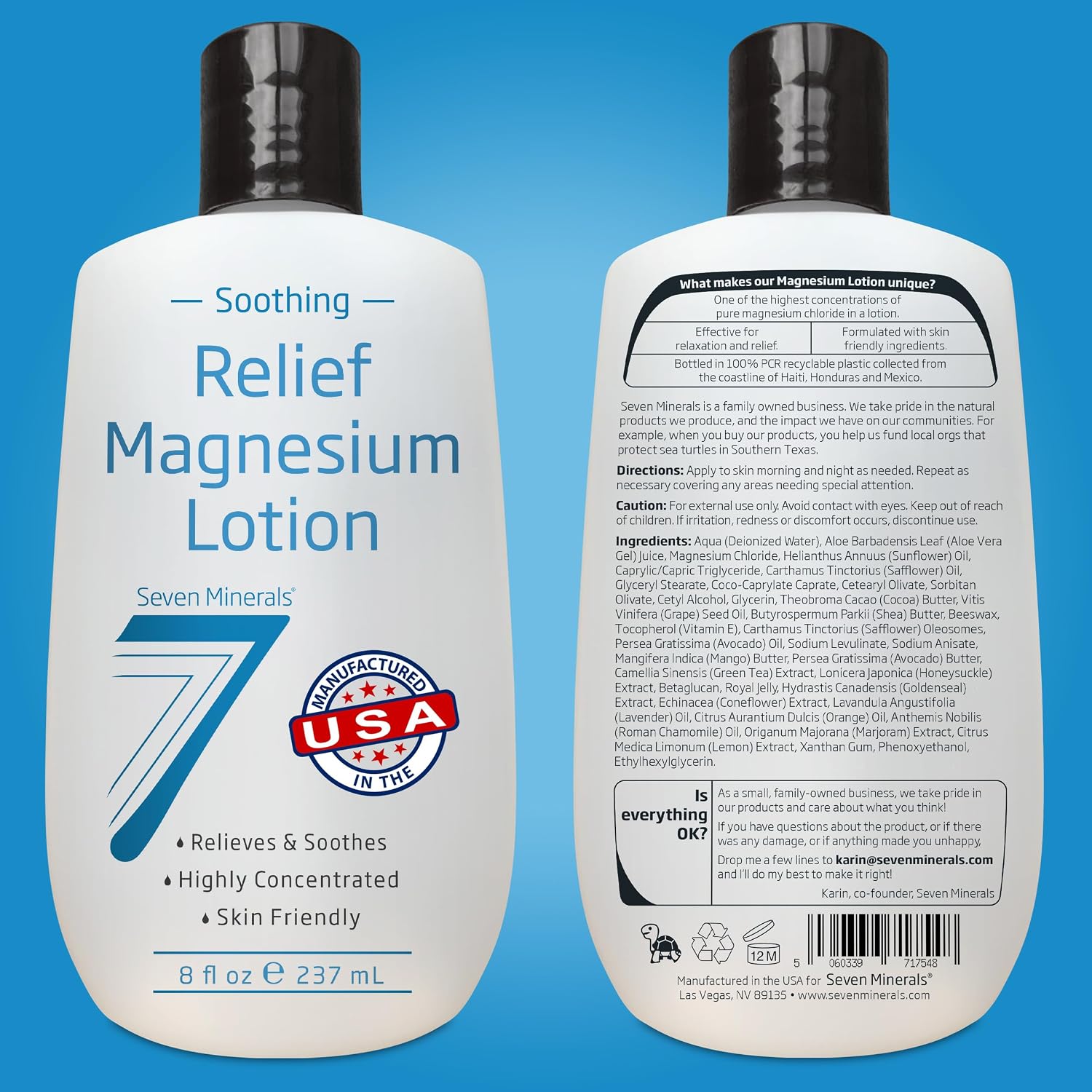 Thumbnail 6 de Seven Minerals Magnesium Lotion for Sleep: Soothing Relief & Relaxation (8 fl oz)