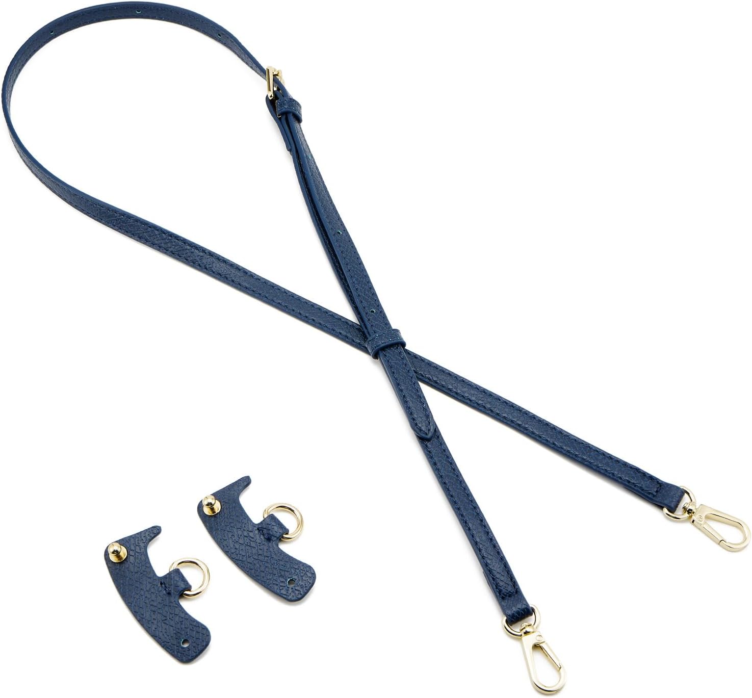 Thumbnail 3 de QIUTIMY Leather Handbag Strap – Adjustable Blue Crossbody Replacement Strap for Longchamp and Similar Bags