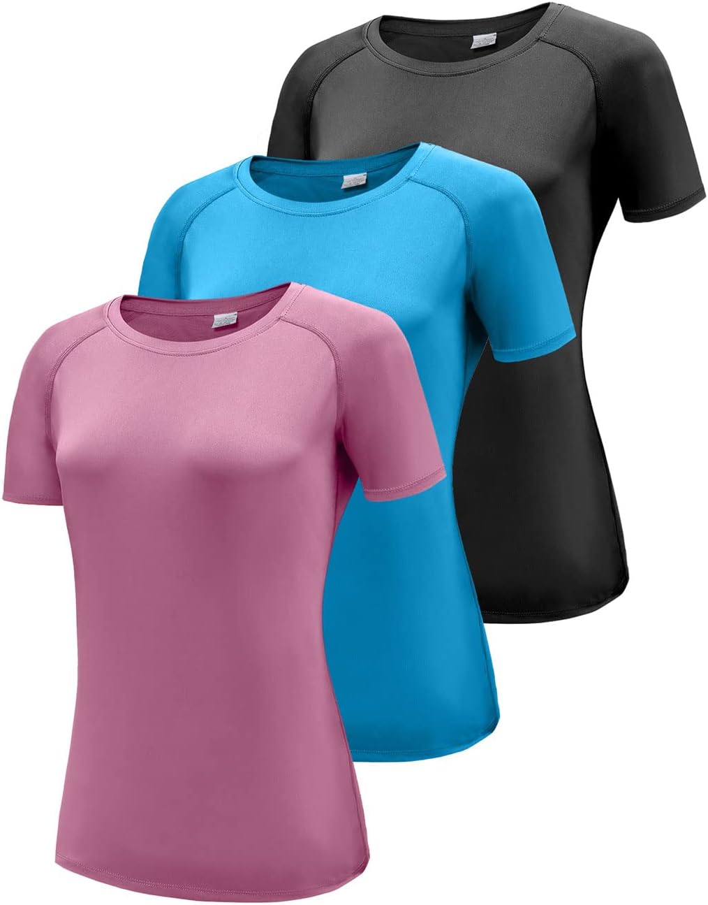 Detalle de Damen Langarmshirt 3er Pack UPF 50+