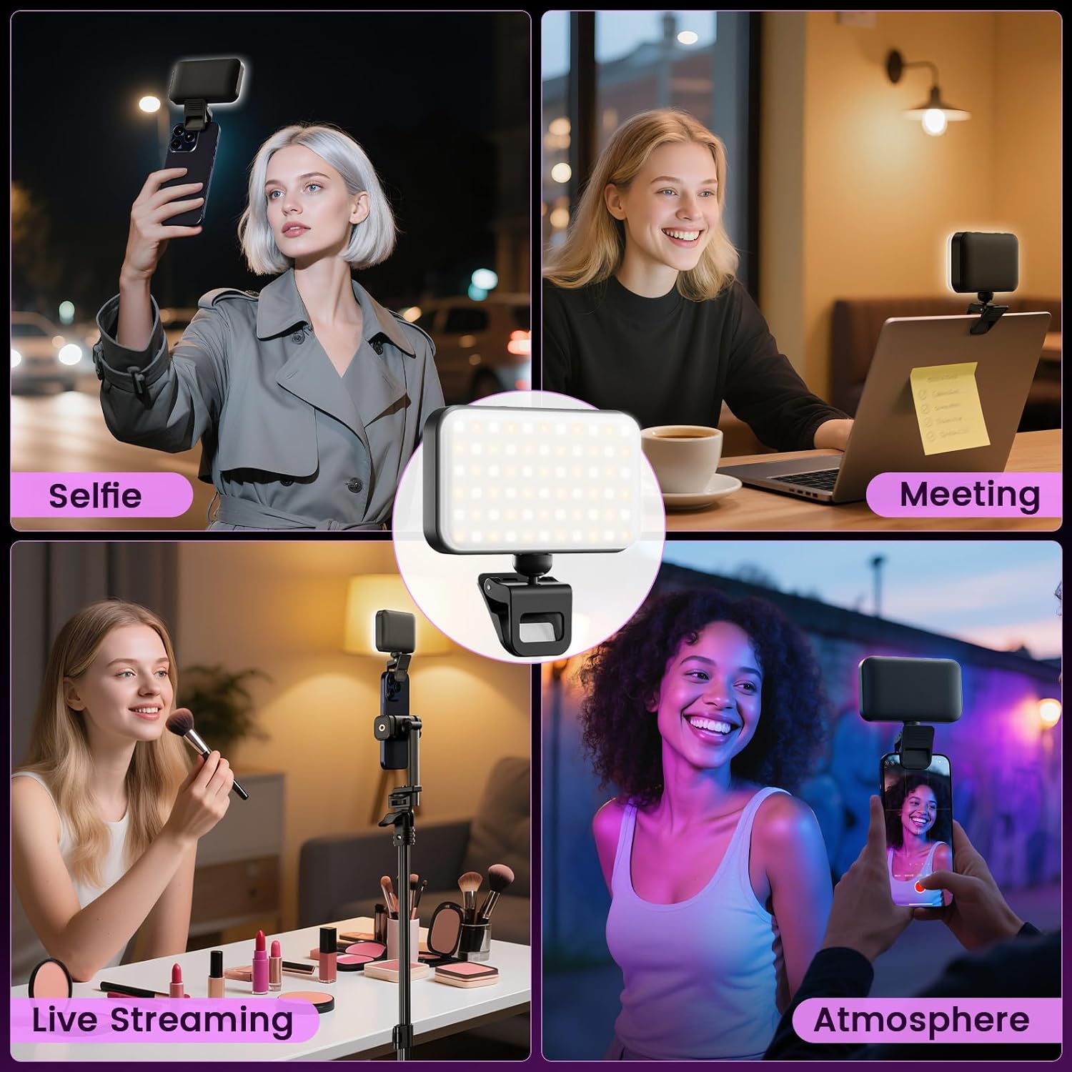 Thumbnail 6 de AIXPI 91 LED RGB Selfie Light 1000mAh