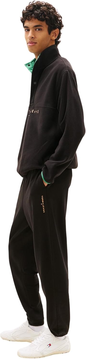 Detalle 2 de Tommy Jeans TJM Reg Linear Sweatpant DM0DM23014 — Pantaloni da tuta da uomo, comfort casual e stile streetwear