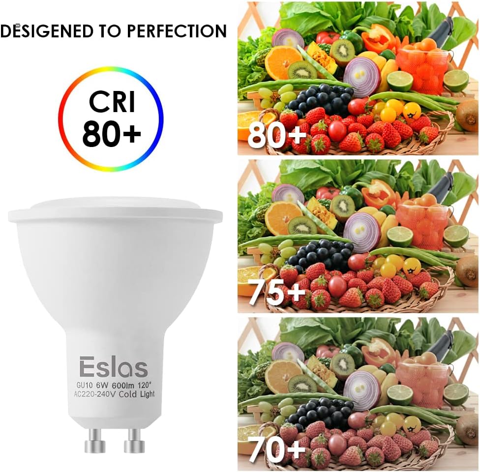 Thumbnail 4 de Eslas GU10 LED Bulbs 6000K 6W