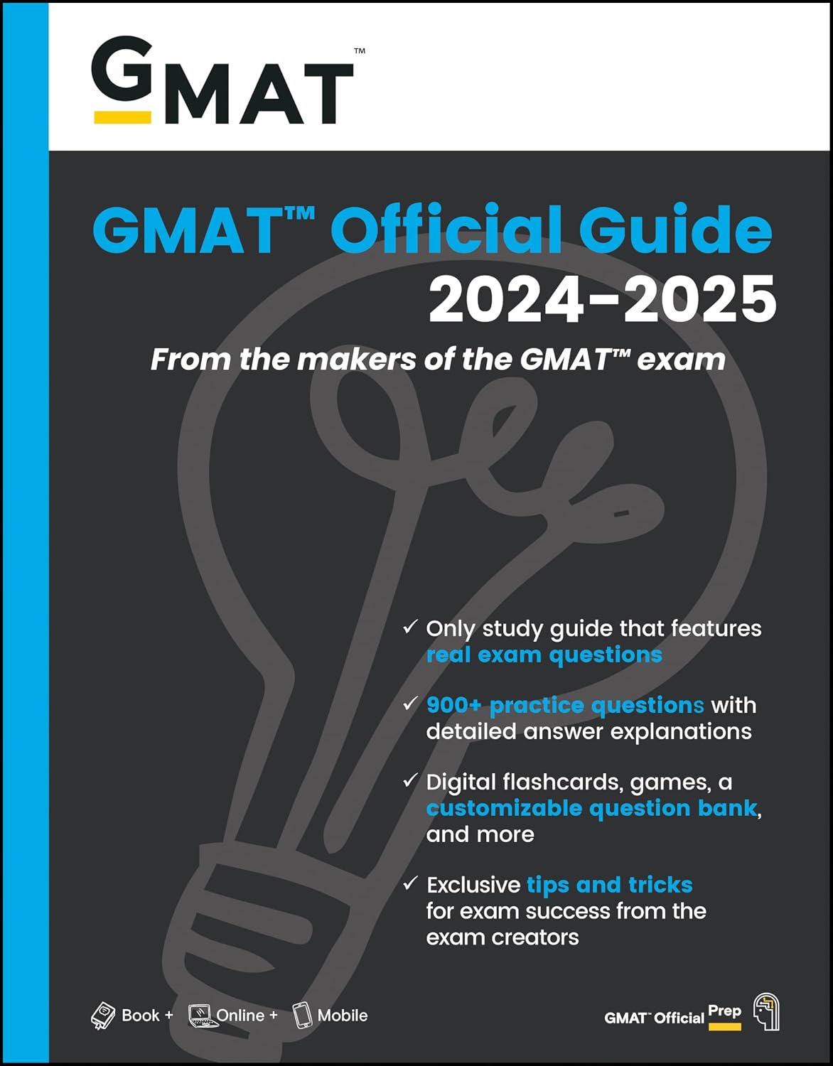 Detalle de GMAT Official Guide 2024-2025: studiegids met boek en online vragenbank