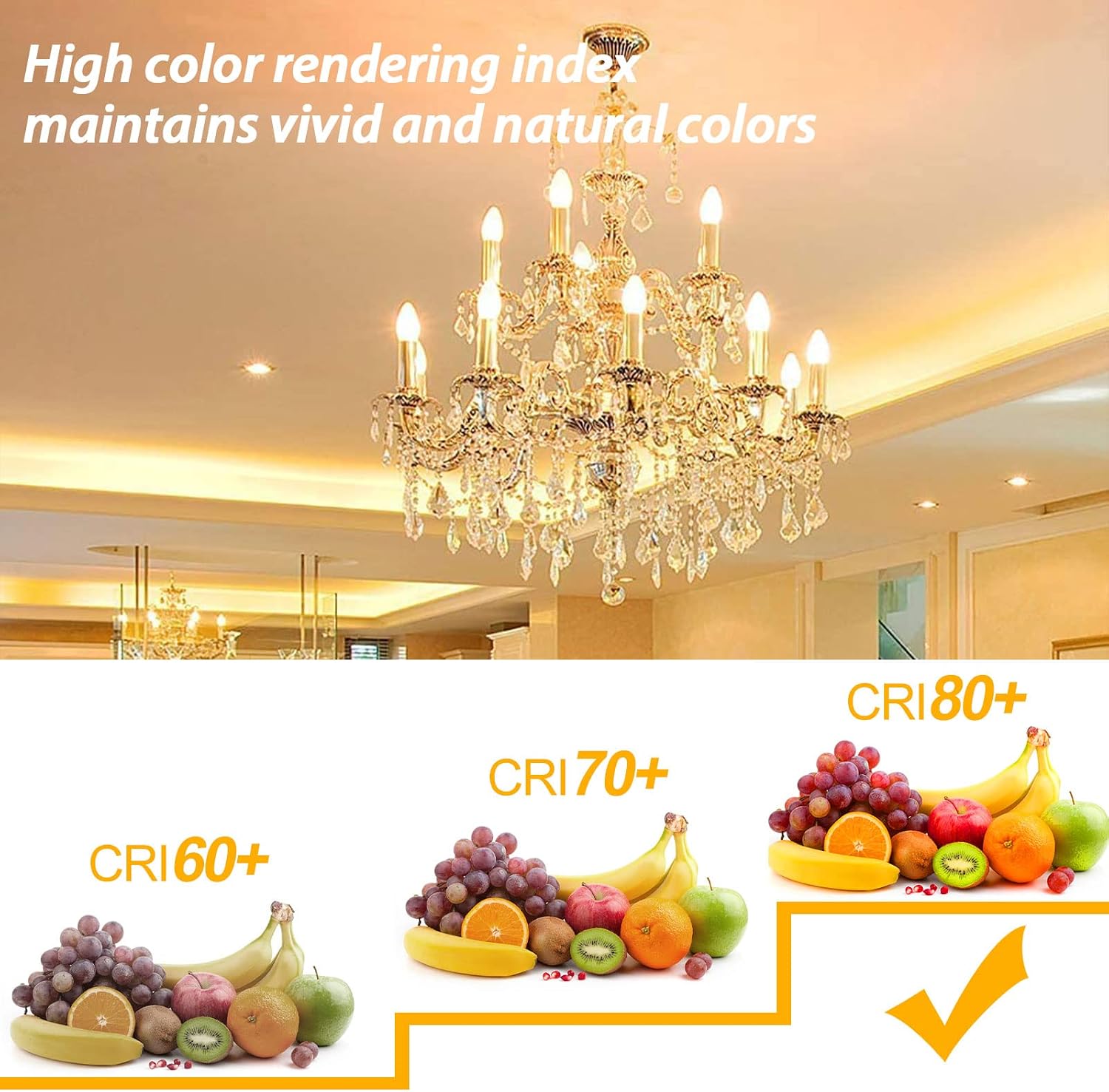 Detalle 2 de BRIMAX E14 LED candle bulbs 4W 10 pack