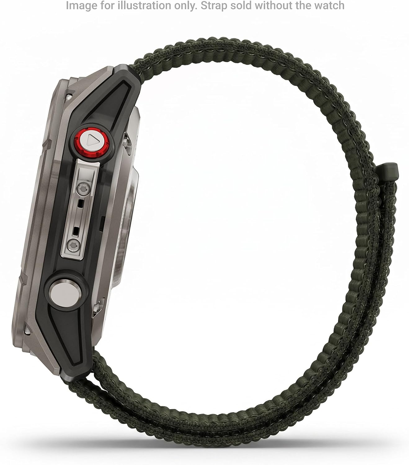 Detalle 2 de Garmin UltraFit Watch Straps (26mm) – Lightweight Moss Nylon