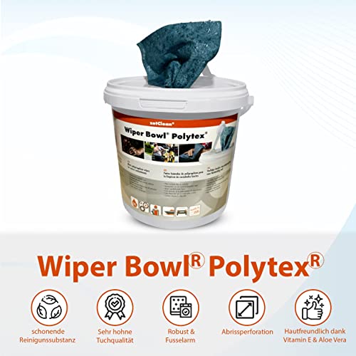 Thumbnail 6 de ZVG zetClean 50130-001 Lingettes nettoyantes pour essuie-glace Polytex Mixte Adulte, Bleu, 25 x 25 cm – 72 pièces