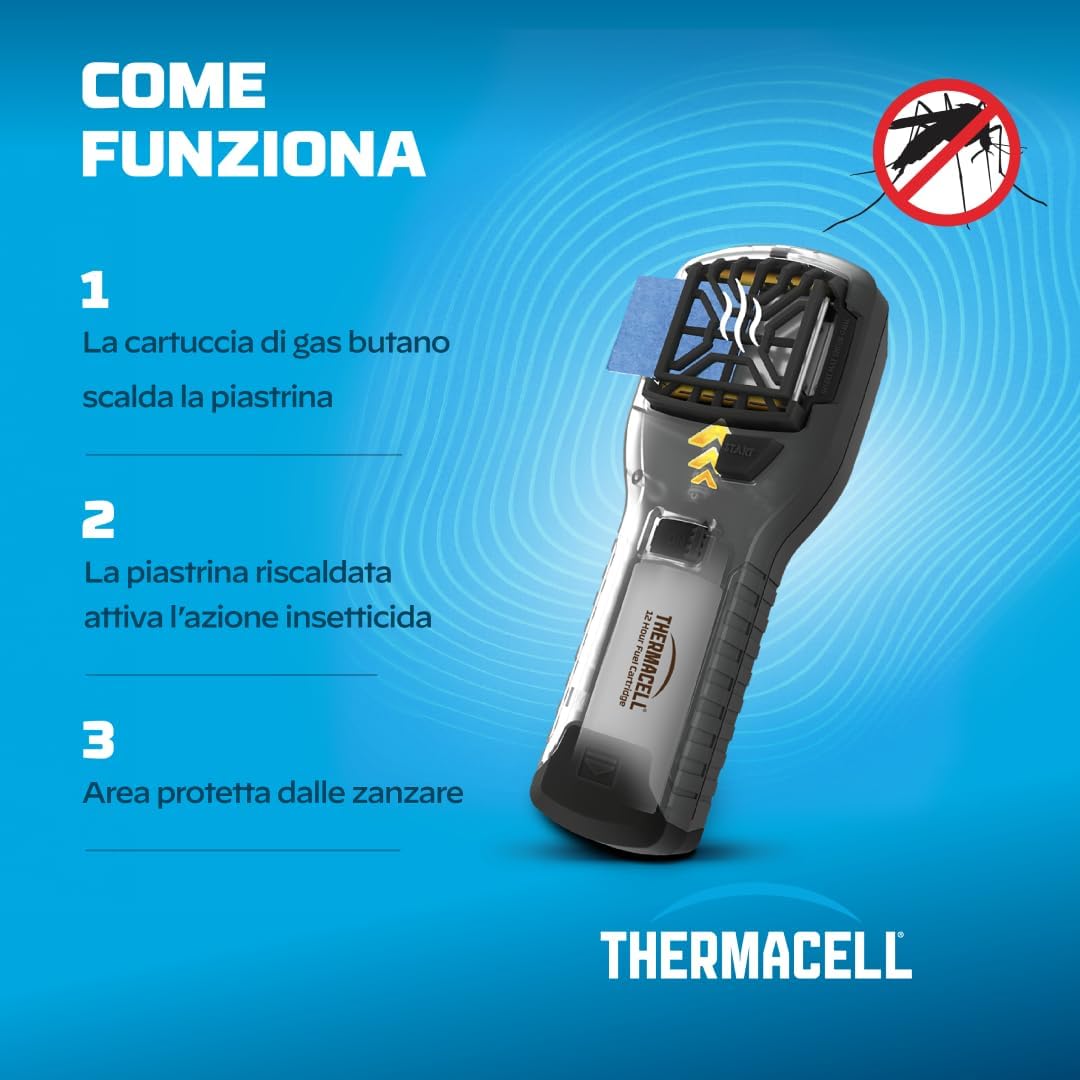 Thumbnail 4 de Thermacell Repellente Antizanzare Portatile – Zona di protezione 21 m², Senza DEET, Blu Notte