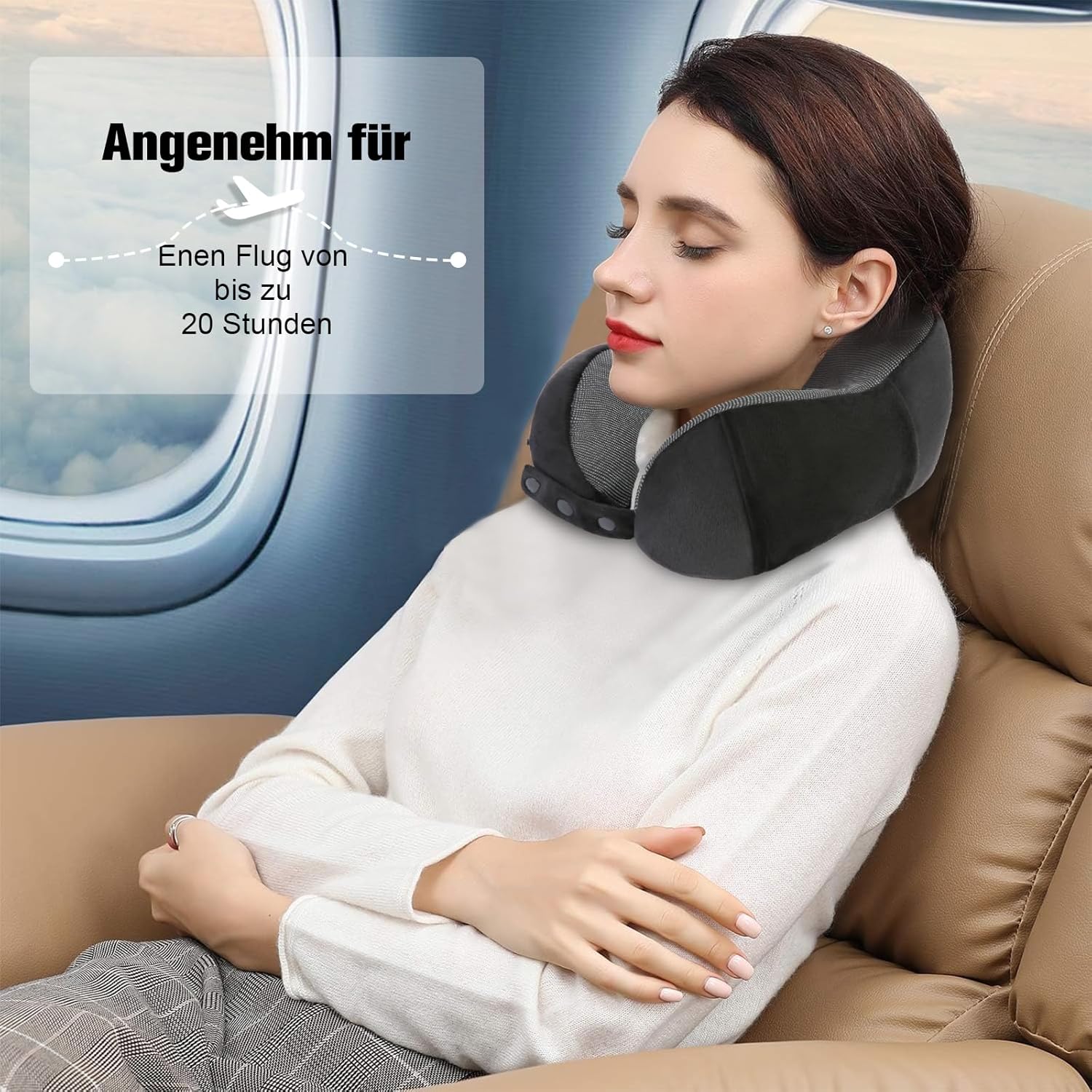 Thumbnail 6 de Cirorld Nackenkissen Reisekissen aus Memory Foam