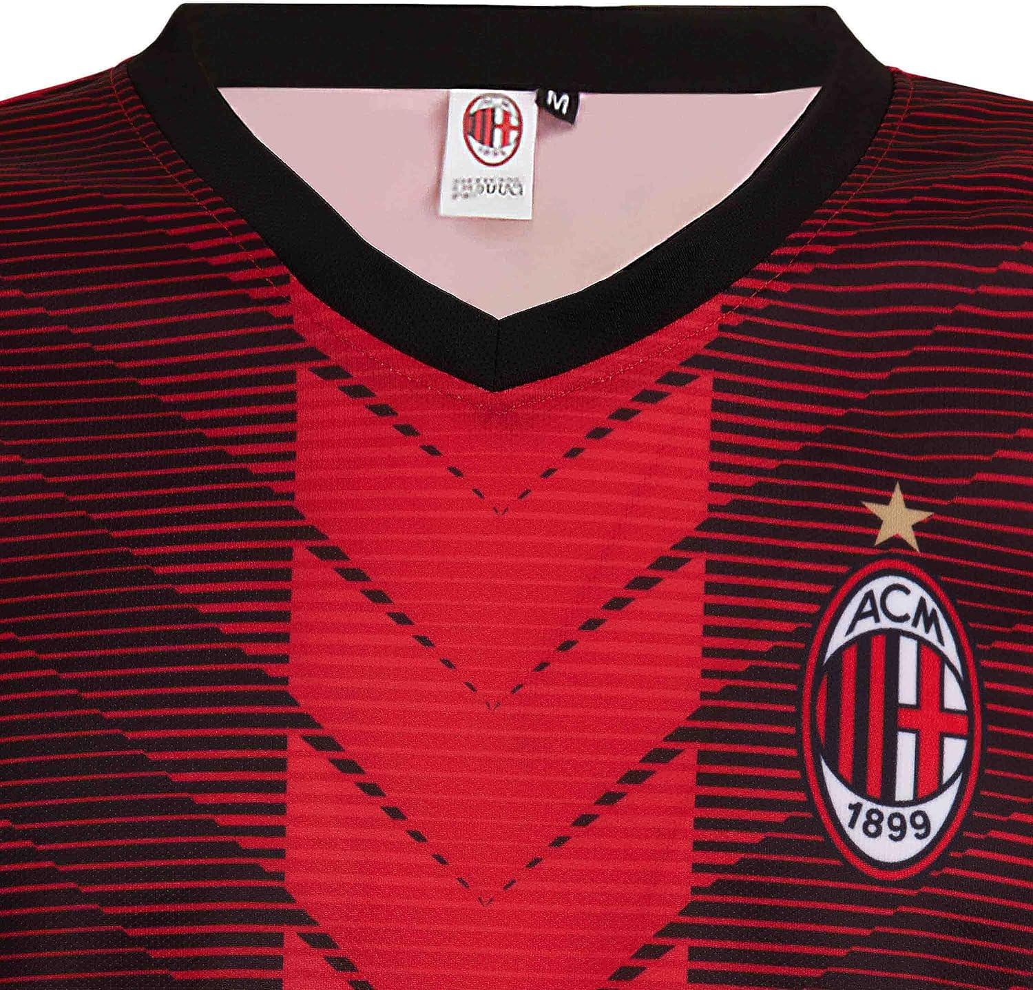 Detalle de AC Milan TKD23 – oficjalna koszulka domowa 2023/24, Rafa Leão 10