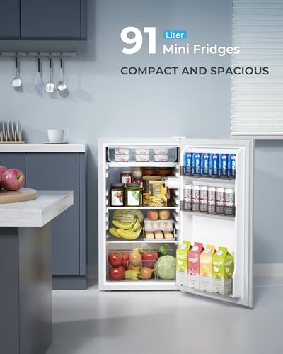 Thumbnail 6 de EUHOMY 93L Under Counter Fridge — Ultra-Quiet 38dB Mini Fridge, White