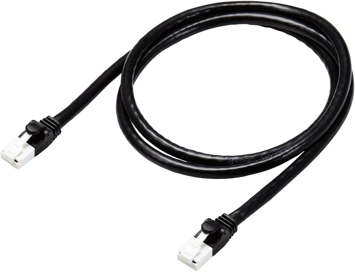 Detalle de エレコム ECLD-GPATBK10 Cat6A LANケーブル 1m 爪折れ防止・ブラック