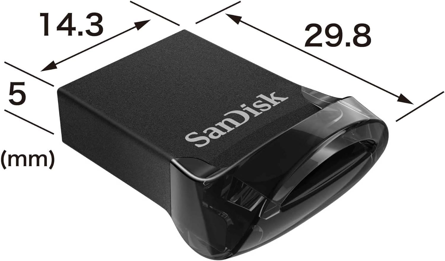Detalle de SanDisk Ultra Fit SDCZ430-128G-J46 USBメモリー 128GB・USB 3.2 Gen 1・超小型