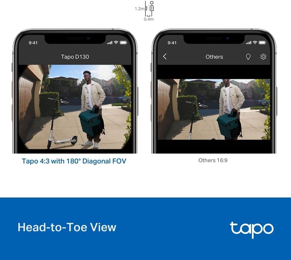 Thumbnail 3 de Tapo D130 2K 5MP Doorbell Camera