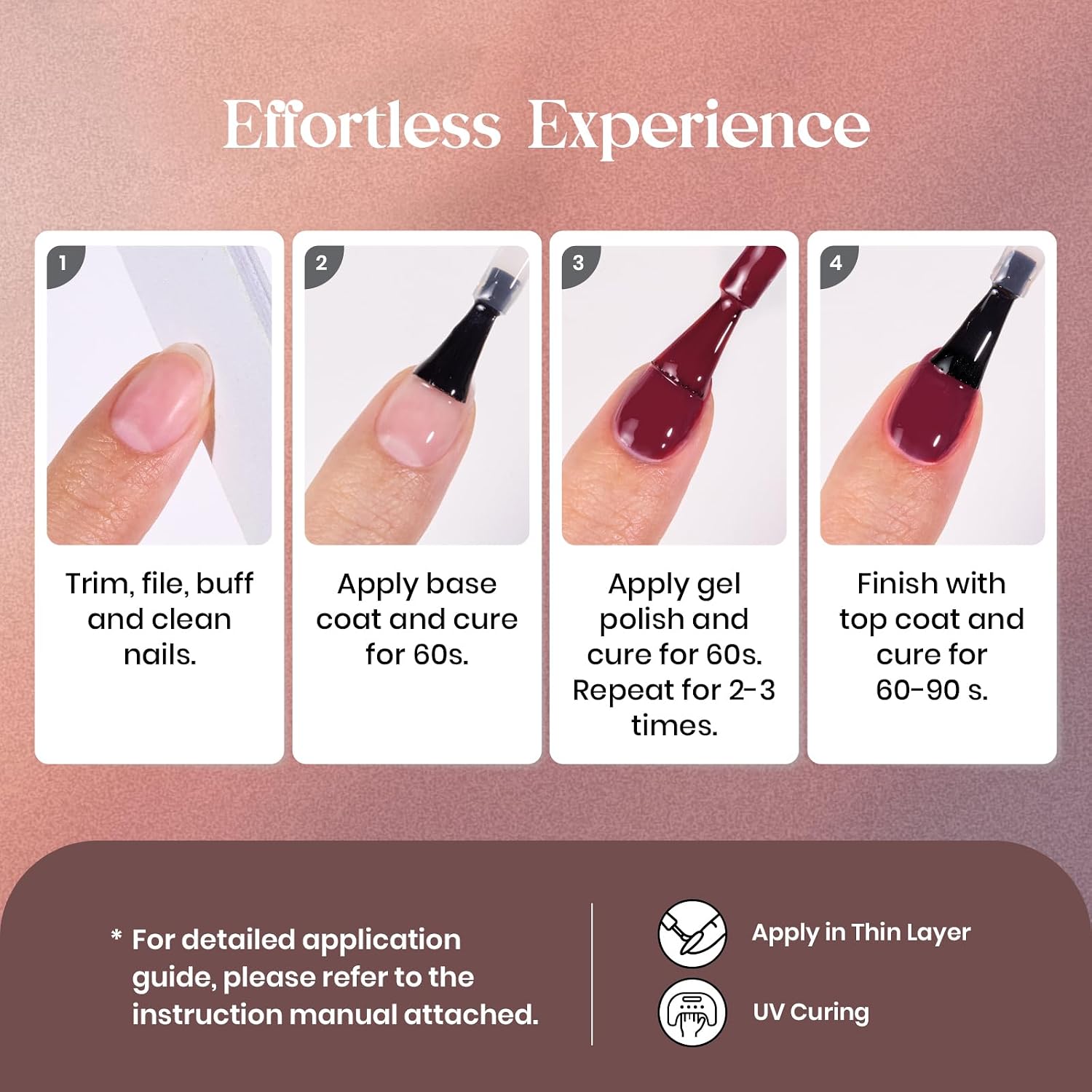 Thumbnail 5 de Beetles Verse of Roses 23pc Gel Nail Set