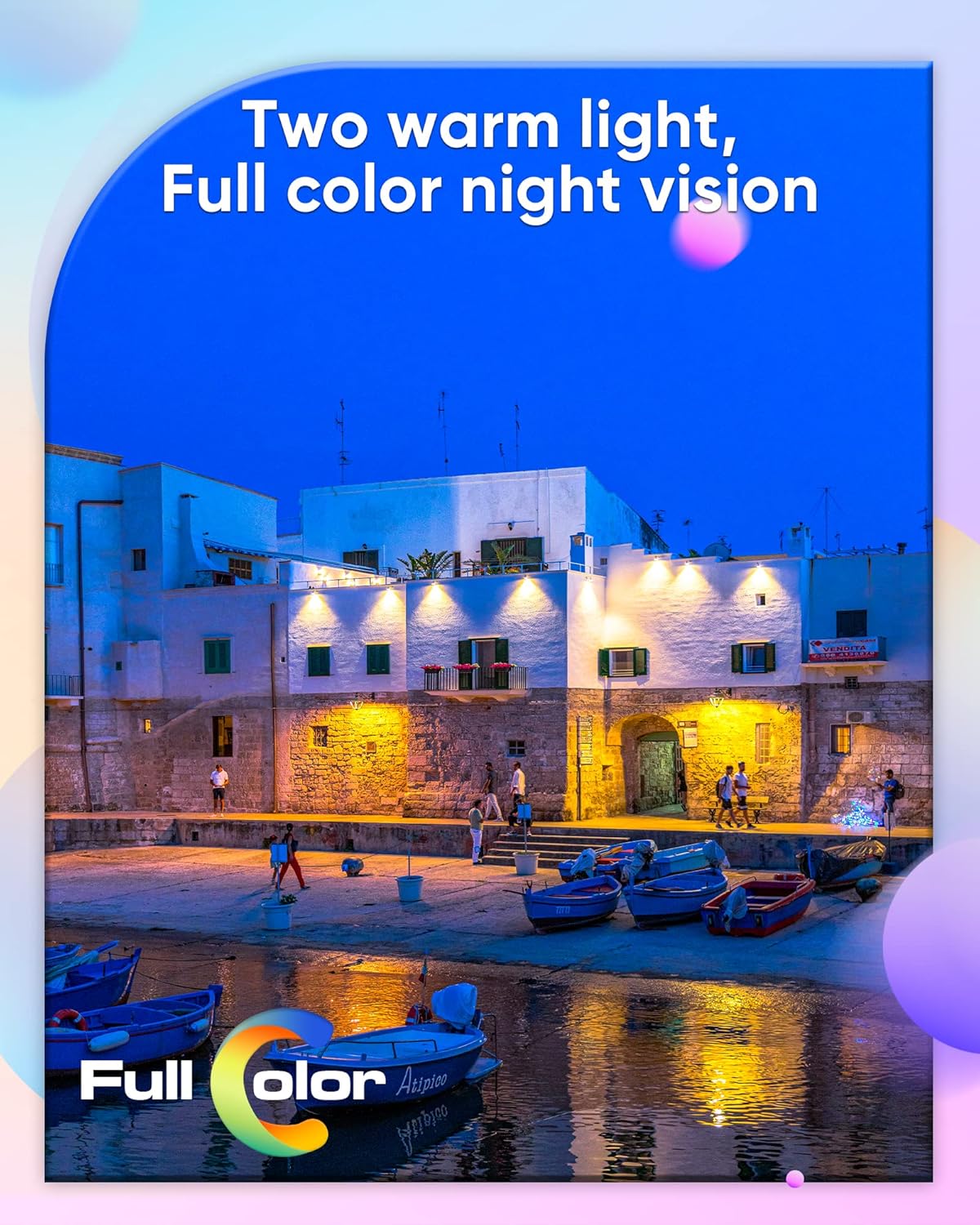 Thumbnail 1 de SANNCE Telecamera di Sicurezza 1080P TVI con Visione Notturna a Colori e Luci Floodlight da 30m