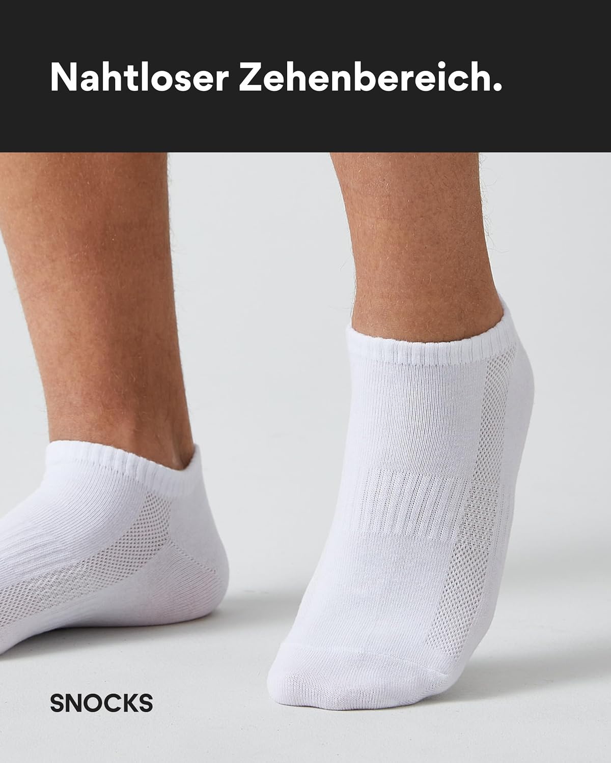 Detalle de Snocks Premium Bambus Sneaker Socken 6er Pack – für Herren & Damen, Gr. 35–50