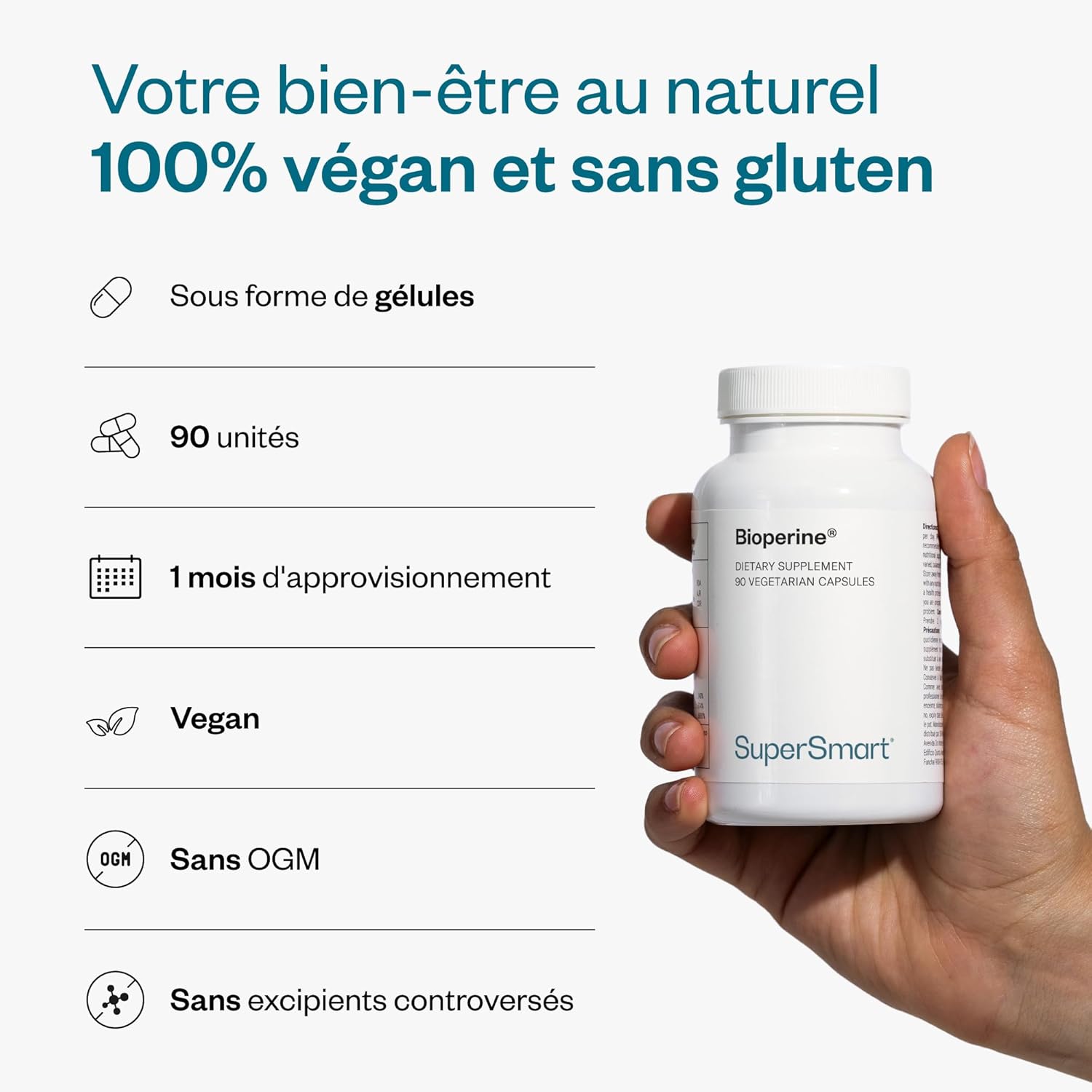 Thumbnail 4 de Bioperine - Extrait de Poivre Noir standardisé 95% de pipérine pour améliorer la biodisponibilité