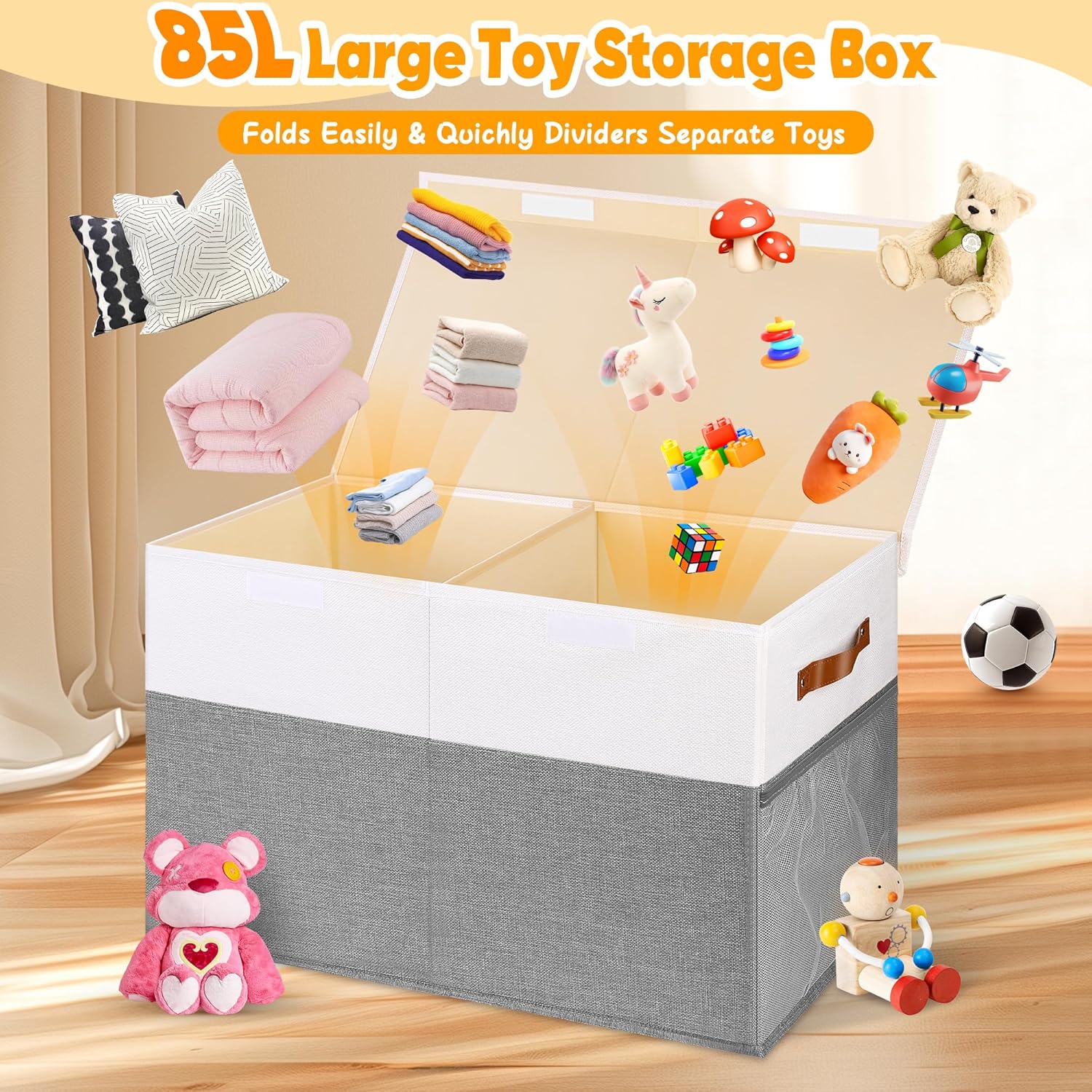 Detalle 2 de Mabahoo Large Toy Box 25"