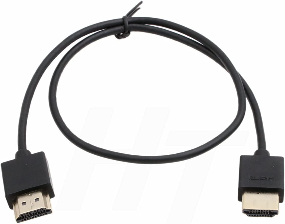 Detalle de HangTon Thin Soft HDMI to HDMI 2.0 4K Cable (30cm) for ZCAM E2 F6 and More