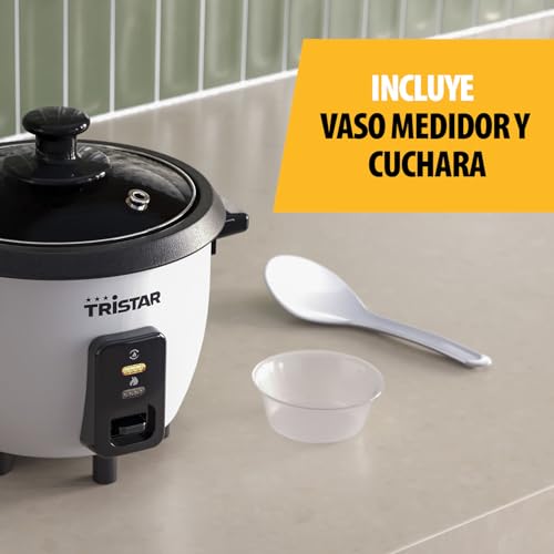 Detalle 2 de Tristar Olla Arrocera RK-6142 de 0,6 L: tamaño compacto, cocina porciones pequeñas con seguridad