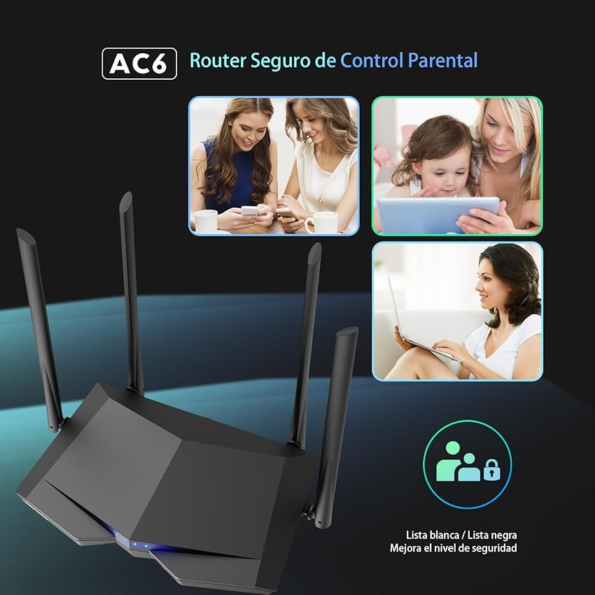 Thumbnail 6 de Tenda AC6 Router AC1200 4 puertos Megabit