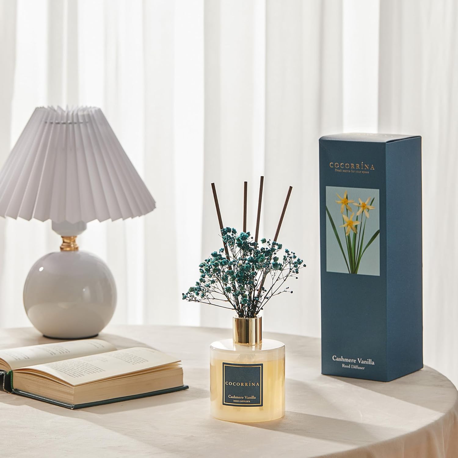 Thumbnail 5 de COCORRÍNA Raumduft Reed Diffuser Kaschmir Vanille (200 ml) mit 8 Duftstäbchen