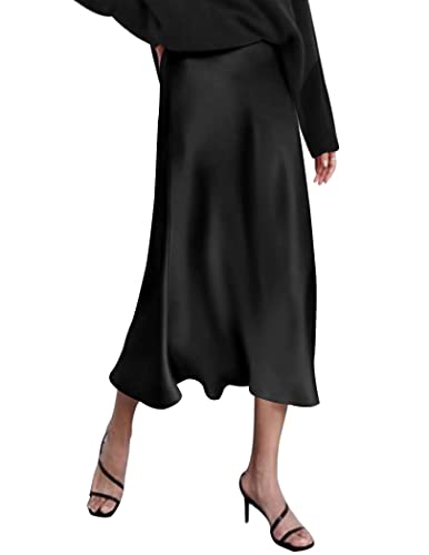 Detalle de Zeagoo Women's High Waist Midi Skirt 🎉