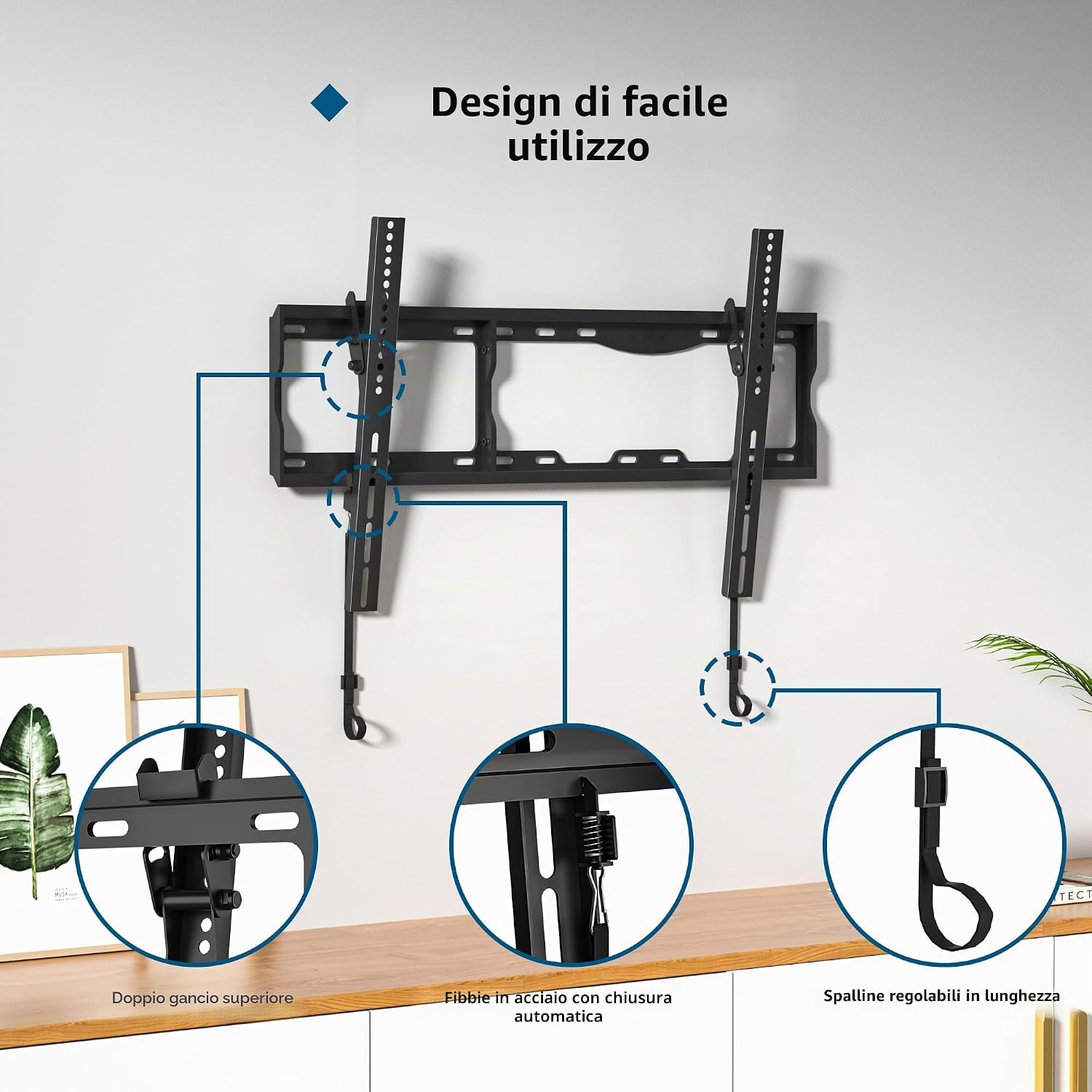 Detalle 2 de Supporto TV parete BONTEC 17-86 pollici