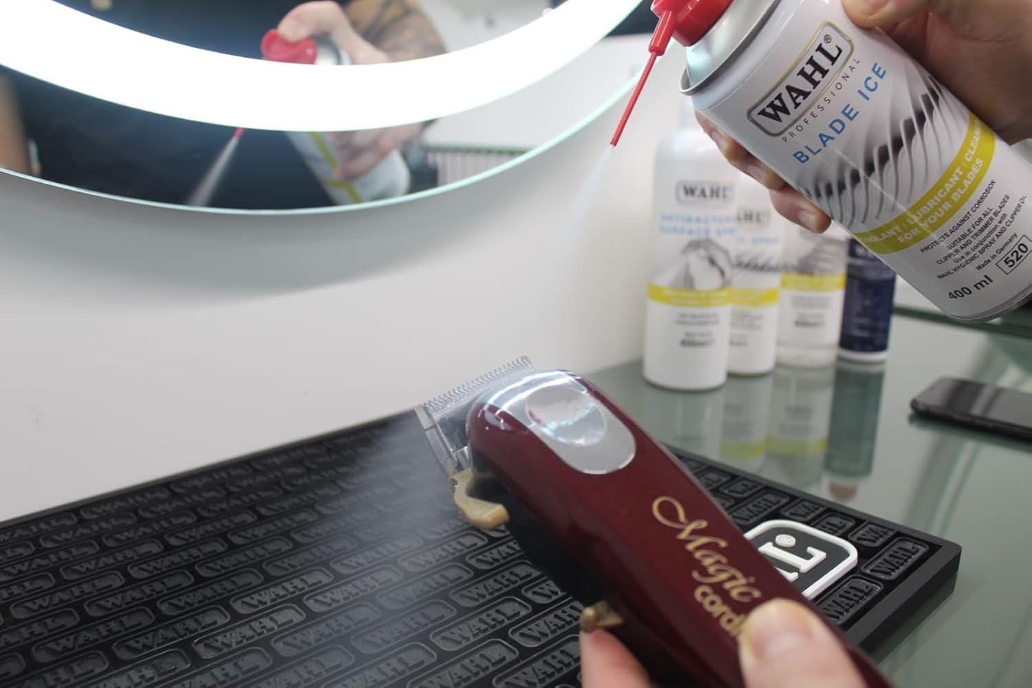 Detalle 2 de Wahl Blade Ice – Spray refroidissant pour tondeuses 400 ml