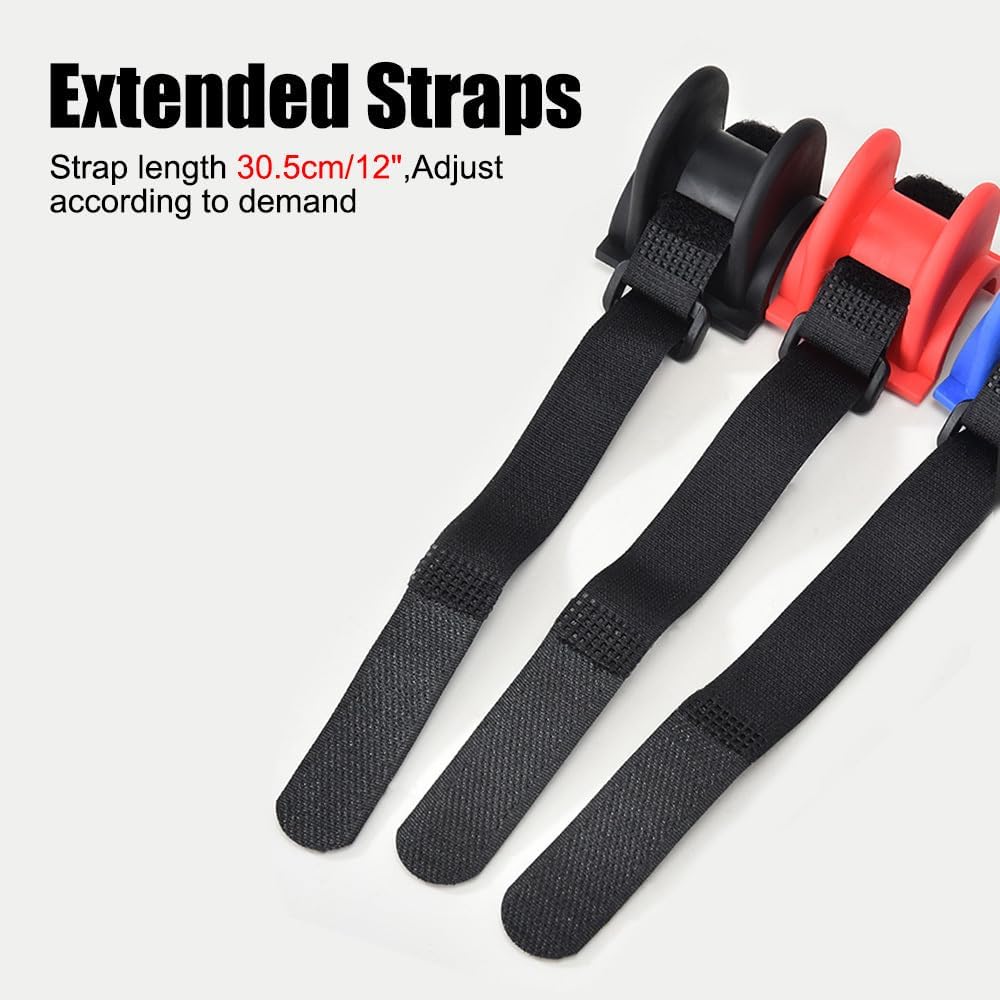 Thumbnail 4 de MiOYOOW Marine Rod Supports: 4-Pack TPE Rail Mount Rod Racks (Flat or Curved Base) for Boats