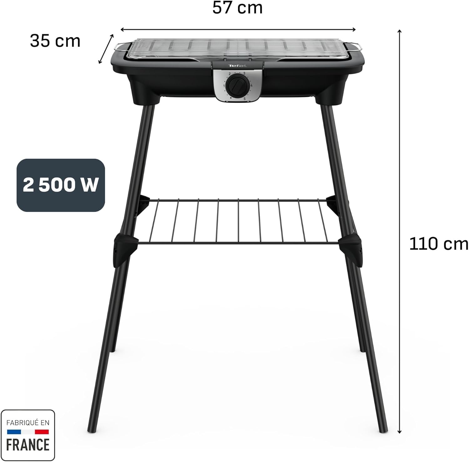 Thumbnail 6 de Tefal EasyGrill XXL BG921812 : barbecue électrique 2500 W à grille inox, grande surface