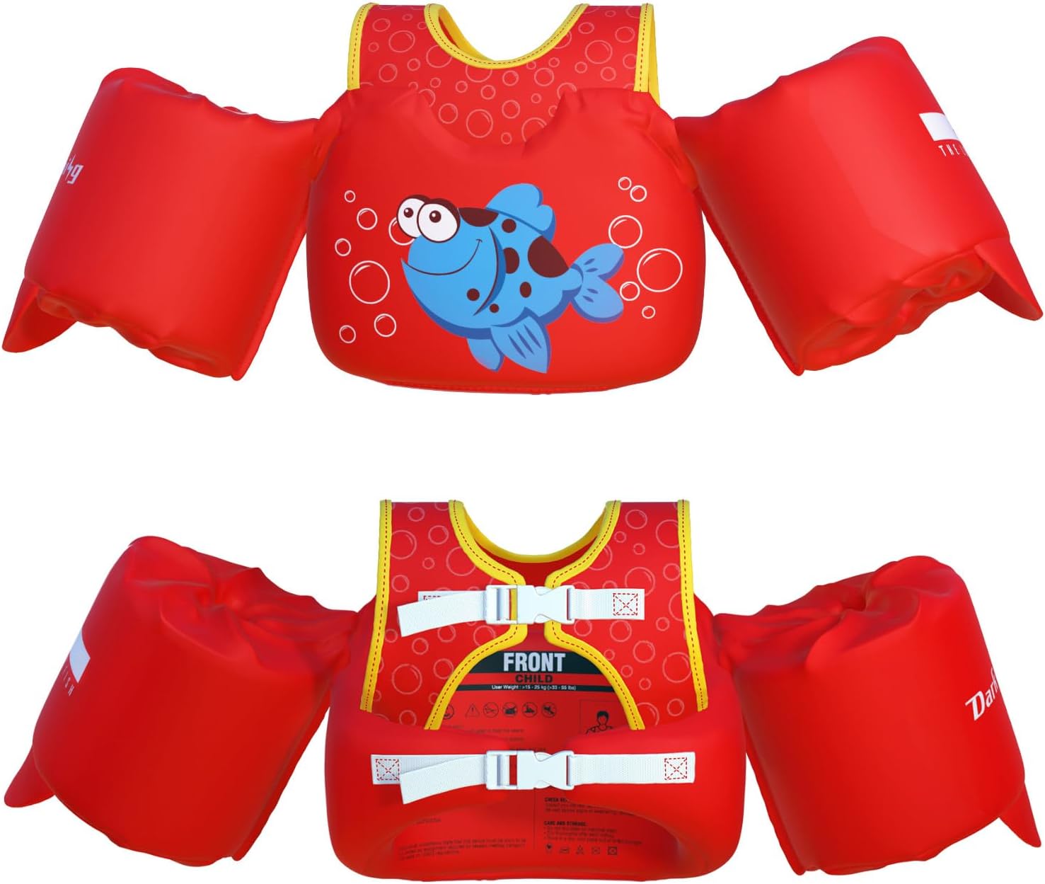 Thumbnail 5 de Dark Lightning USCG-Approved Toddler Swim Vest (Ages 2–7) with Arm Floaties