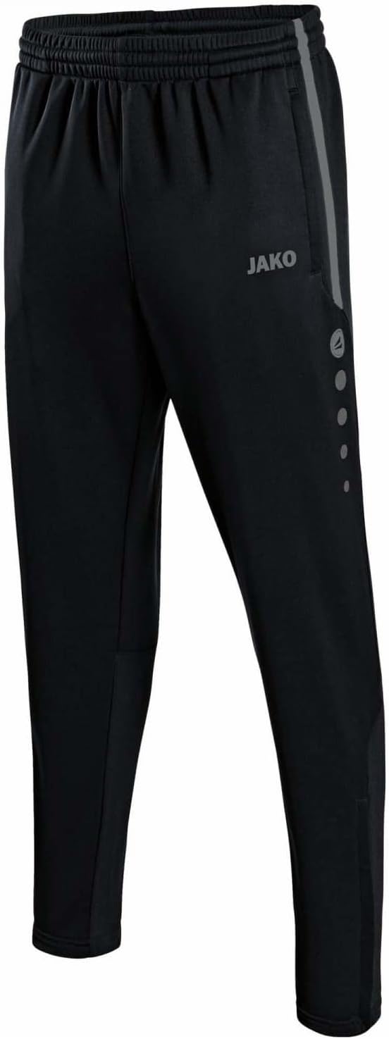 Detalle de JAKO Herren Trainingshose Active I – Lange Sporthose mit elastischem Bund und Seitentaschen