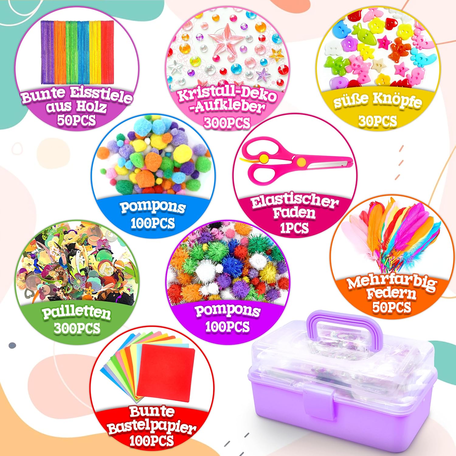 Detalle 2 de LINAYE 3000+Pcs Bastelset 3000 Teile đš