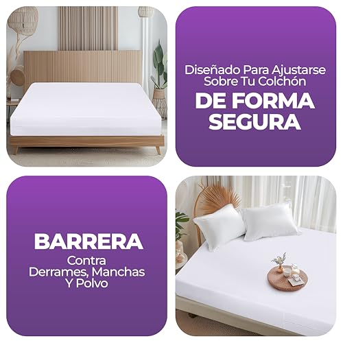 Thumbnail 5 de Utopia Bedding Funda de Colchón 135 x 190 x 30 cm Impermeable con Cremallera, Certificado Oeko-Tex, Cubre Colchon