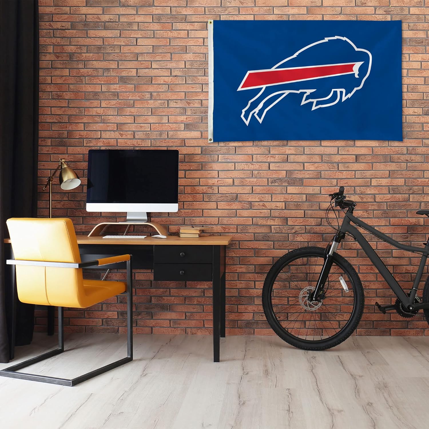 Detalle de Rico Industries NFL Standard 3' x 5' Banner Flag (Single-Sided) for Indoor or Outdoor Home Décor
