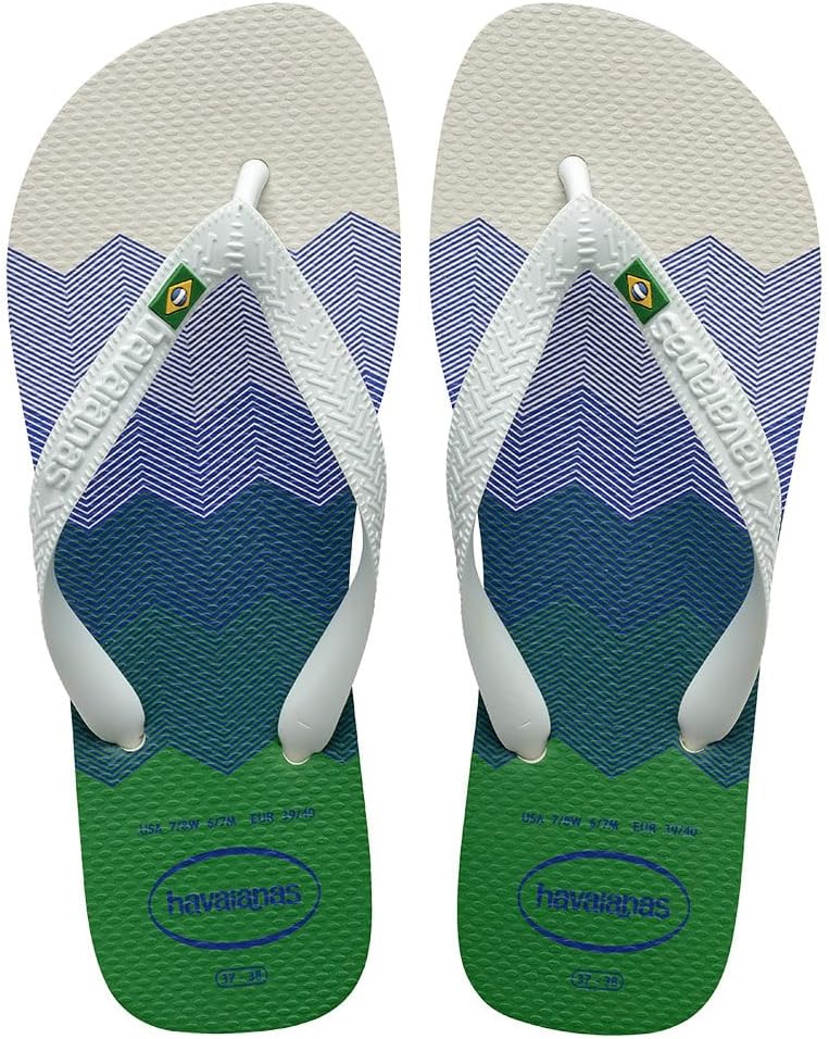 Detalle 2 de Havaianas Brasil Logo — tongs unisex confortables à semelle antidérapante