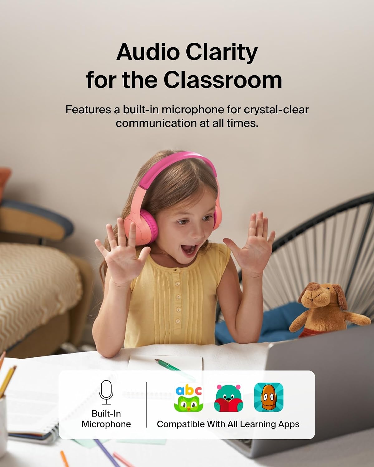 Thumbnail 5 de Belkin SoundForm Mini kids Bluetooth headphones 30H