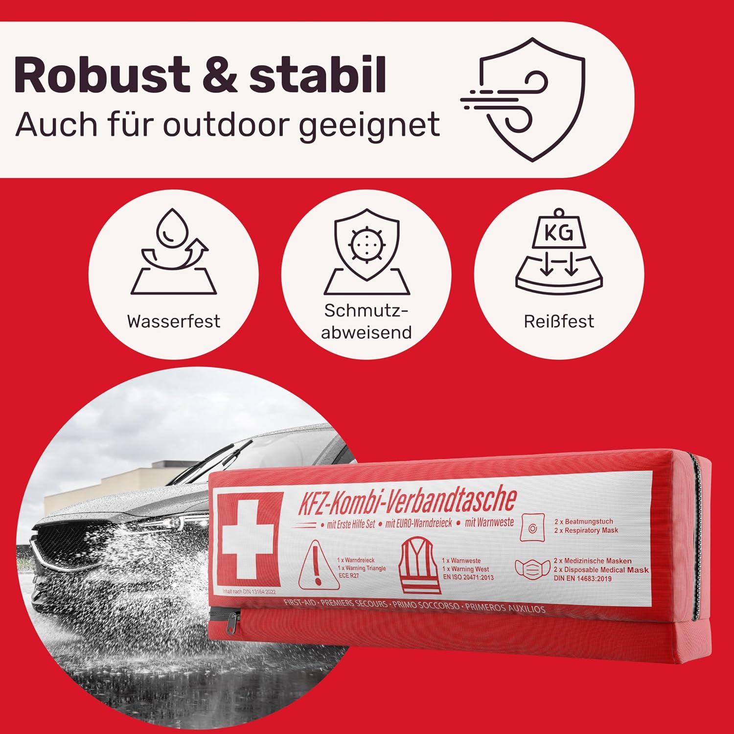 Detalle 2 de KFZ Kombitasche 3 in 1 Verbandskasten