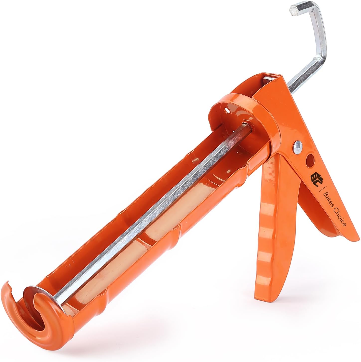 Detalle de Bates Choice CG01 Caulking Gun, 10:1 Thrust Ratio, Orange No-Drip Tool