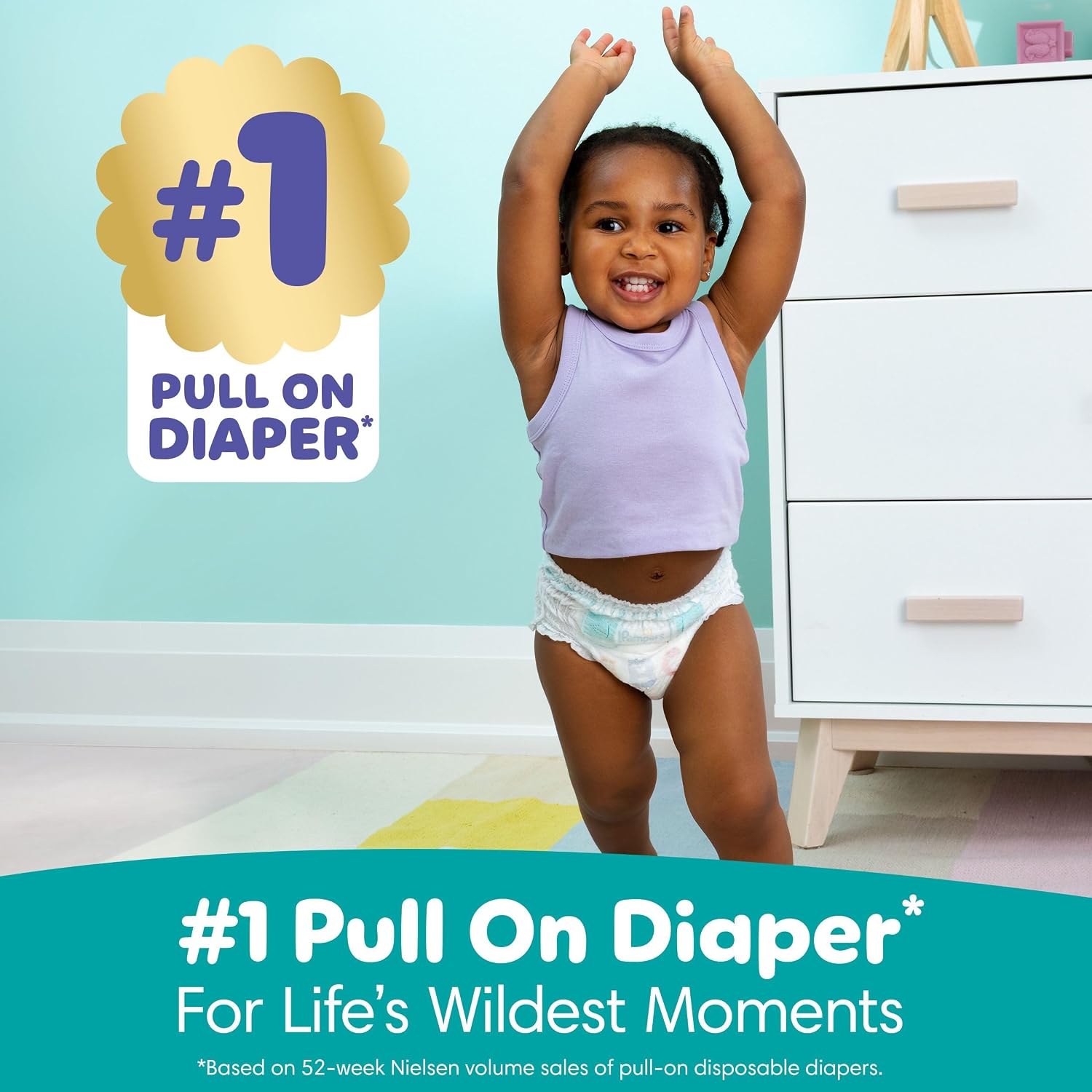 Thumbnail 6 de Pampers 37000716679 Cruisers 360 Pull-On Diapers, Size 4, 144 Count