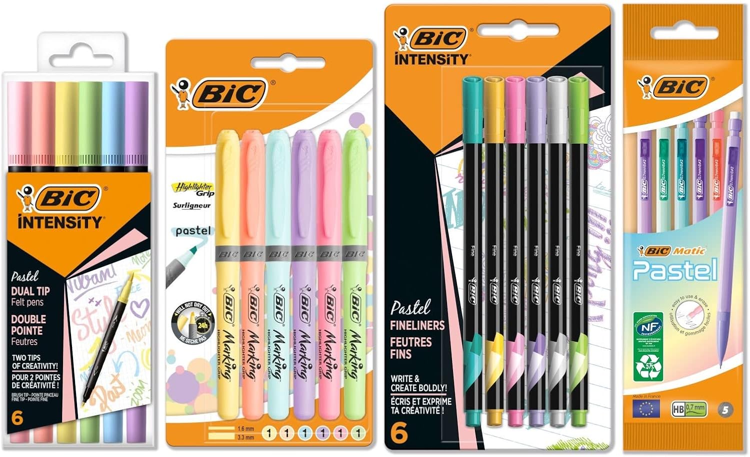 Detalle de Kit d’écriture pastel BIC 23 pièces