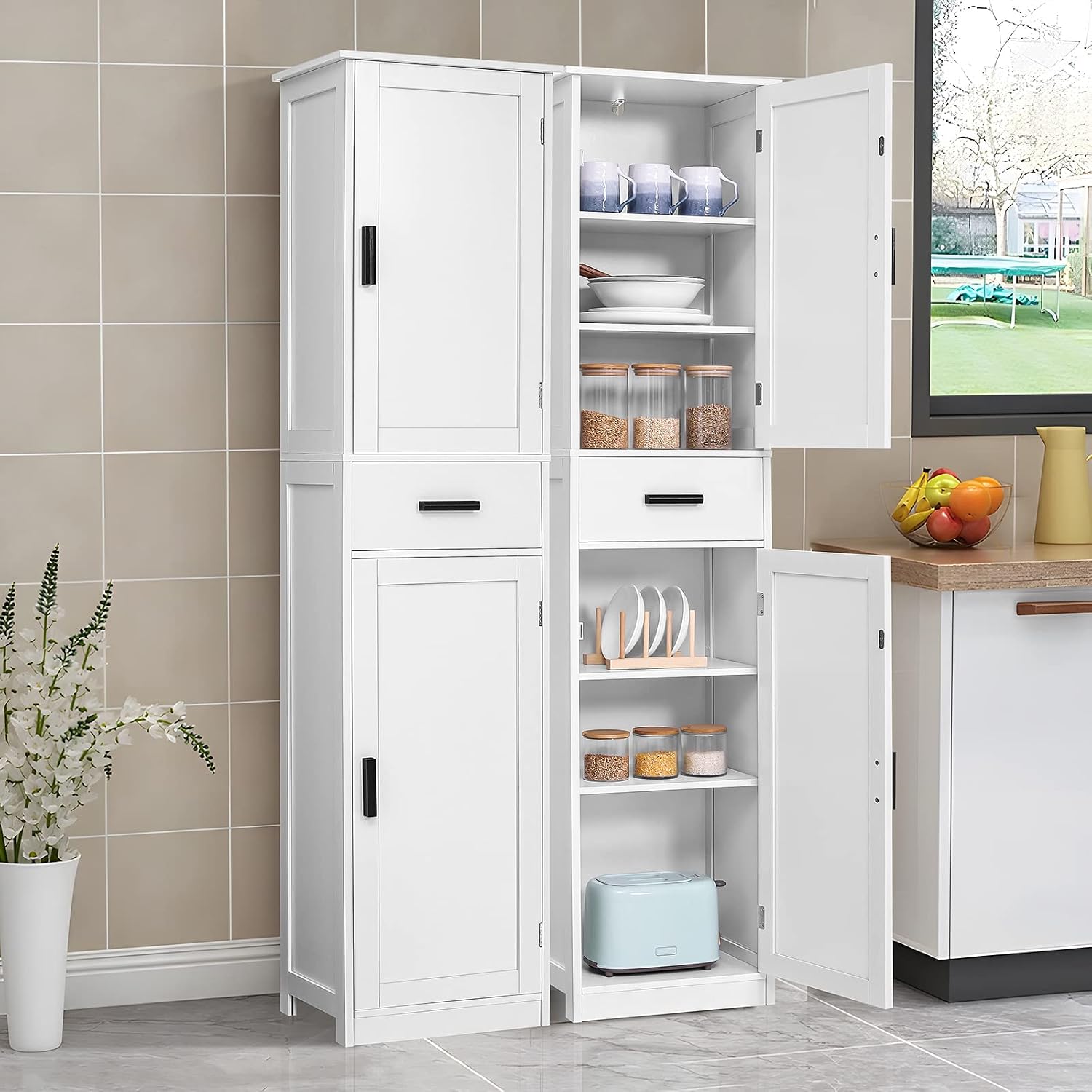 Detalle 2 de usikey Tall Bathroom Cabinet, 67-Inch