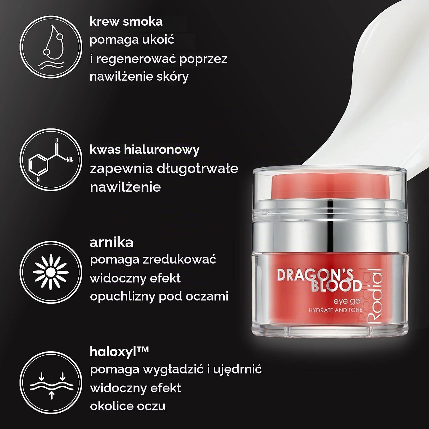 Detalle de Rodial SKDRGBLDEYE15 Dragon's Blood Eye Gel – żel pod oczy