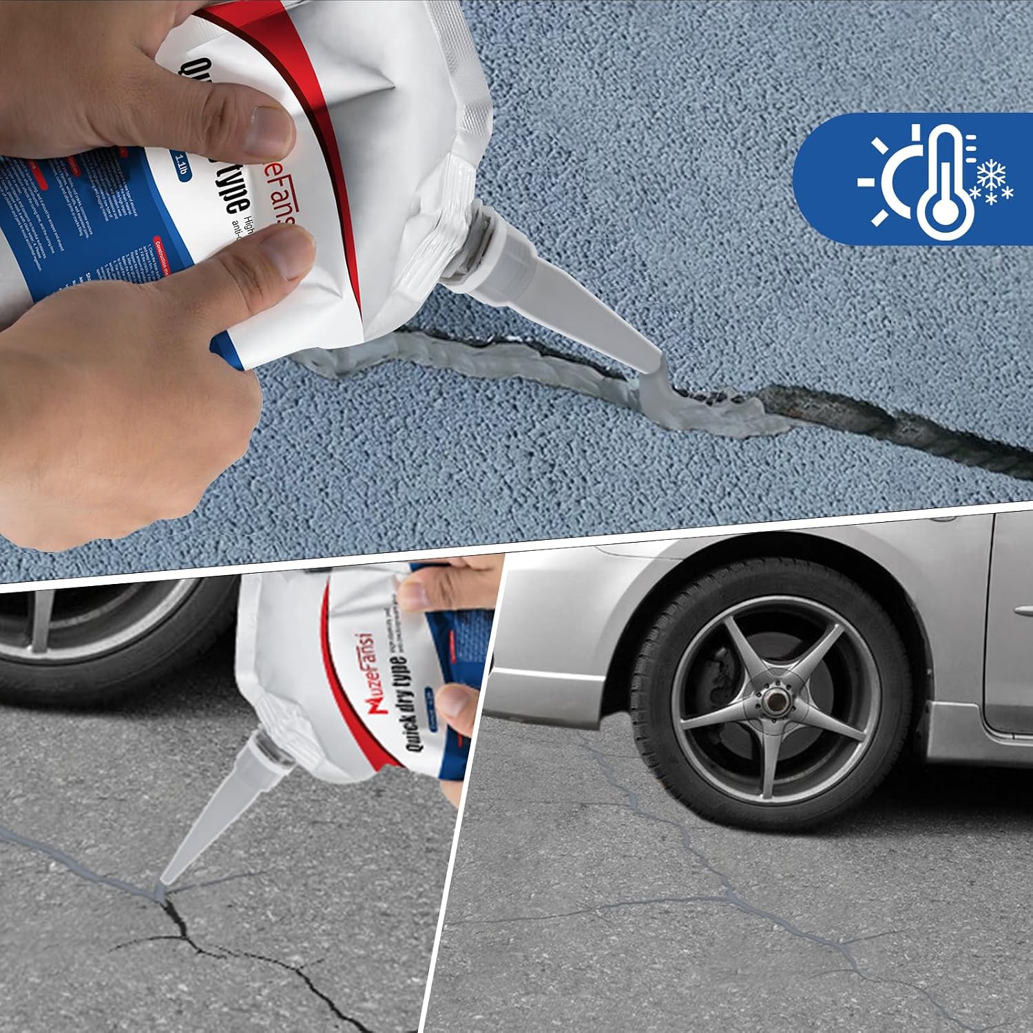 Detalle 2 de Concrete Crack Sealant, 4 Pieces