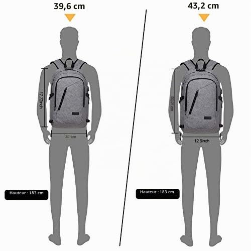 Thumbnail 6 de WENIG Sac à Dos Ordinateur Portable 17 Pouces – Antivol, 35L, USB intégré