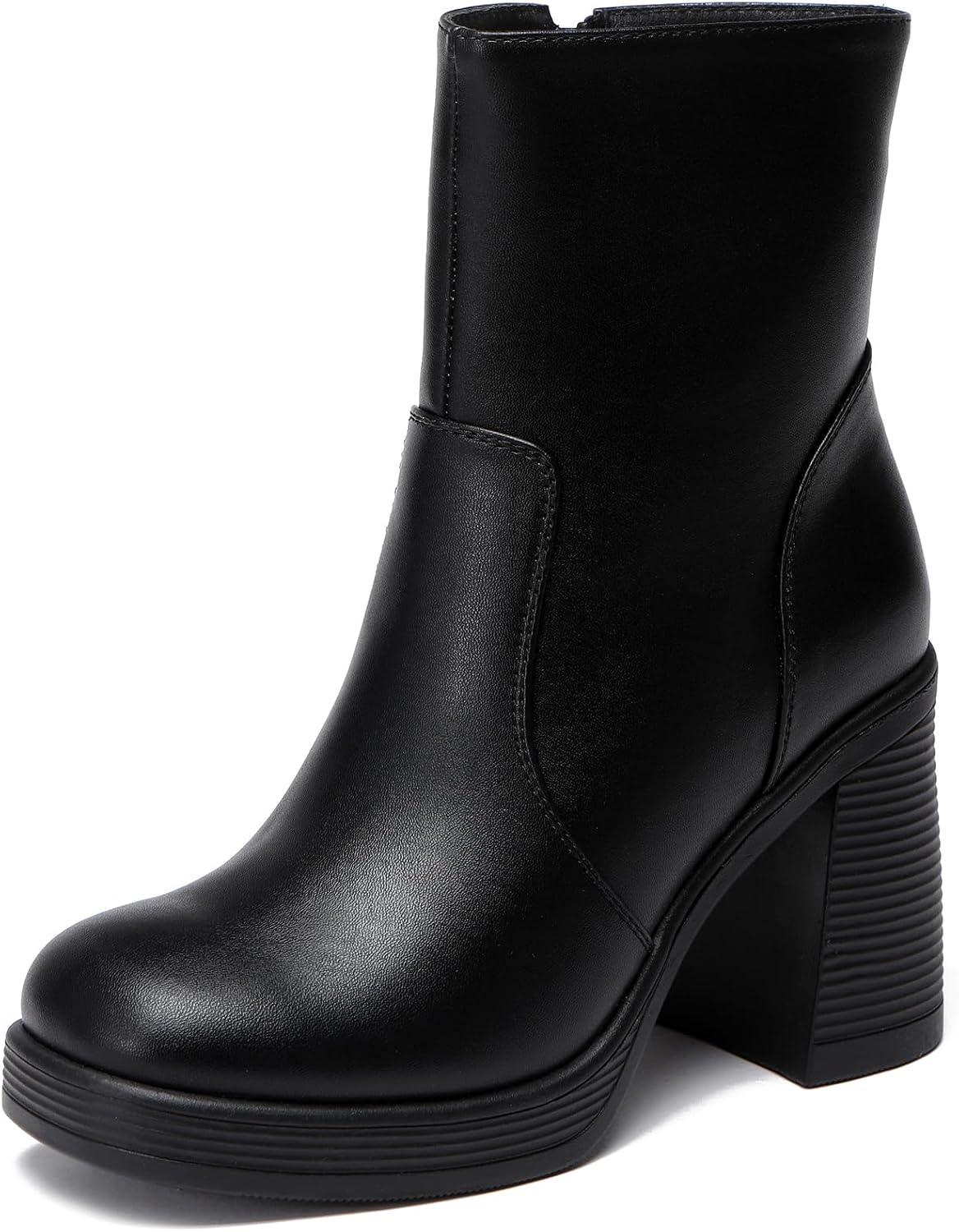 Detalle de Glamnest Women's Platform Ankle Boots with 1.47-Inch Platform
