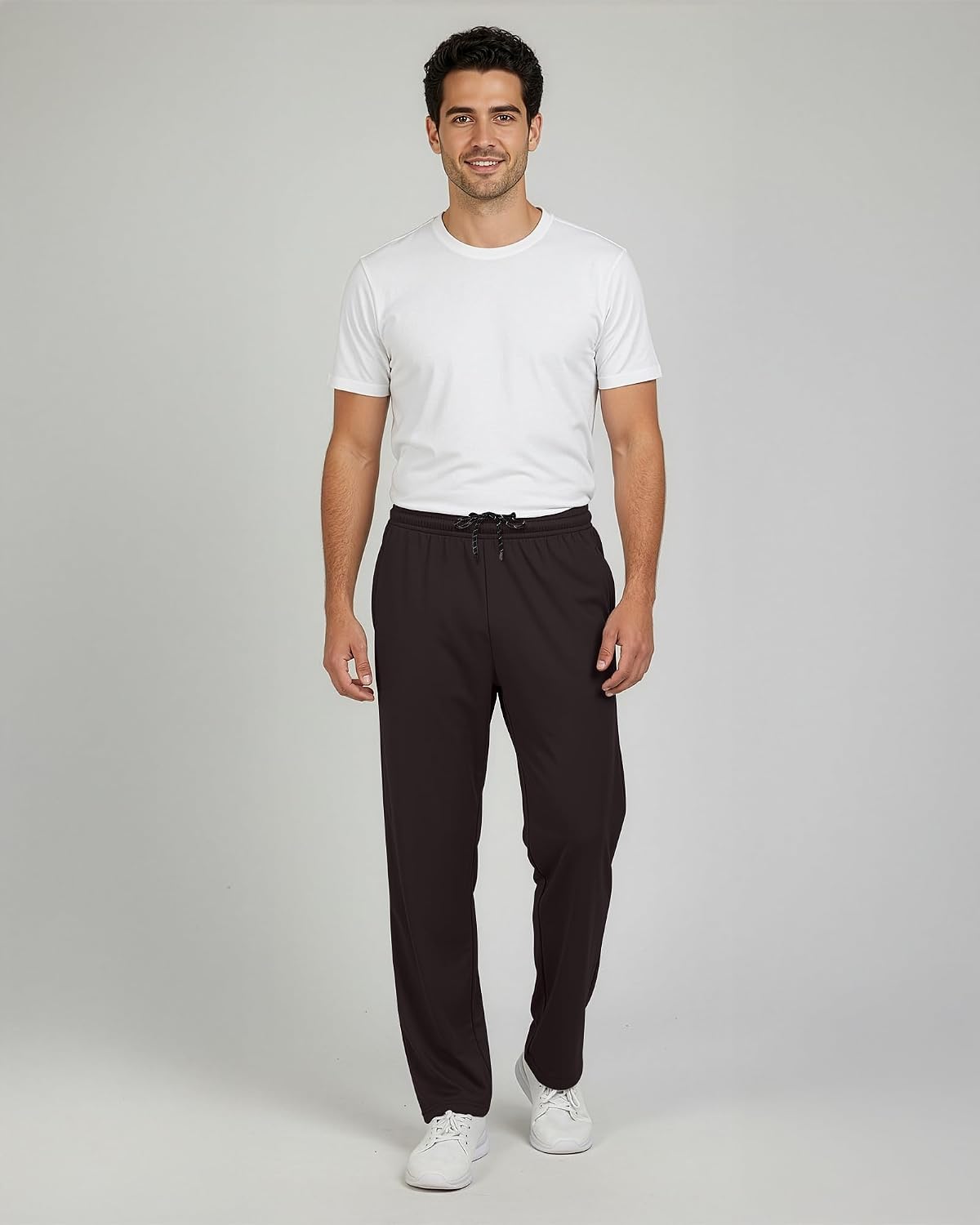 Thumbnail 2 de Real Essentials 3 Pack: Men's Mesh Open Bottom Sweatpants (Big & Tall)