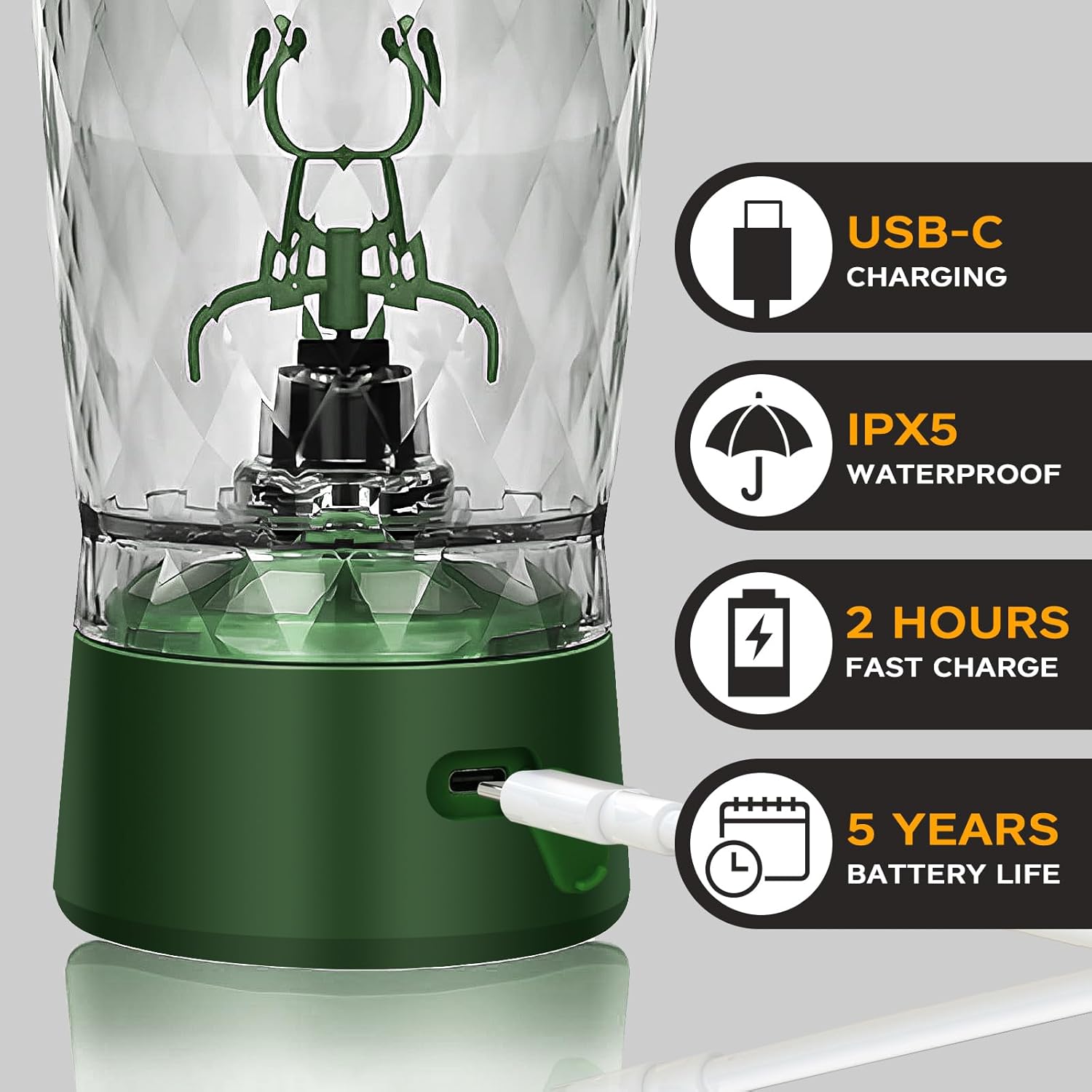 Thumbnail 3 de Electric Protein Shaker Bottle 550 ml blender cup 🥤
